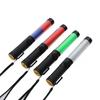 Bastón de tráfico de 30 cm recargable rojo y azul lámpara intermitente batería silbato electrónico multifuncional palo fluorescente luminoso