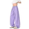 2026 Verão Marca Japonesa Tendência Seda Gelada Caimento Preguiçoso Estilo Yamamoto Calça Larga Cor Sólida Perna Larga Secagem Rápida Casual Calça Masculina