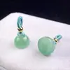 Aventurina Vaina de Loto Ágata Blanca Bobina Loto Perla Colgante DIY Calcedonia Perla Accesorios Mayoreo DIY Hecho a Mano Cuentas