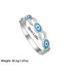 Pulsera Ojo con Gota de Aceite Nueva Joyería Europea y Americana Pulsera Serpiente Pulsera Retro Turquesa Acero Inoxidable