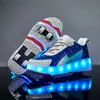 Vsv heelloon zapatos de cuatro ruedas para nuevos estudiantes patines infantiles para adultos zapatos que explotan para niños y niñas desmontables con ruedas