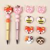 Cuentas de Silicona Temáticas de Amor para el Día de San Valentín Transfronterizas, Accesorios de Joyería para Pulseras y Collares DIY con Forma de Animales de Dibujos Animados al por Mayor