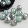 Dingyi 8-10-12 Luna Fría Flujo Brumoso Luz Fluyente Cuentas Resina Galvanizada Cuentas Sueltas DIY Enhebrado Accesorios para Cadena de Teléfono