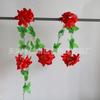 Crisantemos Artificiales de Alta Calidad para el Festival Qingming, Flores de Plástico para Sitios de Sepultura, Flores de Exhibición para la Ceremonia de Limpieza de Tumbas con Enredadera, Flores Falsas al por Mayor