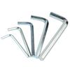 Llave Allen de cabeza plana galvanizada azul y blanca llave hexagonal interior más llave Allen dura en forma de L al por mayor métrica