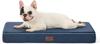 Colchoneta para Perro de Lino Removible y Lavable, Cama para Mascota de Esponja con Memoria en Forma de Huevo para Cuatro Estaciones, Colchoneta Impermeable para Jaula de Perro, Suministro Transfronterizo