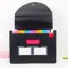 Carpeta Plegable tipo Acordeón A4 Nueva de 25 Compartimentos Sellada por Tres Lados con Correa para Colgar, Bolsa para Almacenamiento de Documentos de Oficina al por Mayor