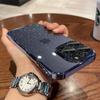 Funda Adecuada para Teléfono Móvil Iphone18Promax con Película para Lente, Funda Transparente Apple 17 1615 Polvo de Brillo Estrellado Electrochapado