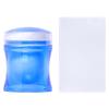 Novo conjunto de selo de silicone de silicone cabeça macia 3,8 centímetros com raspador de ferramentas de unha de alça de cor transparente