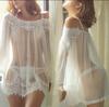 Europeu e Americano de comércio exterior tamanho grande lingerie sexy sedutor de um caractere colarinho de renda perspectiva pijamas pijamas