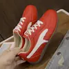 Zapatillas de entrenamiento alemanas de estilo retro deportivo extremadamente elegantes para mujer, versátiles con cordones, bloques de color, casuales, de suela blanda para mujer