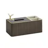 Caja de Pañuelos Multifuncional Simple Moderna Blanca Caja de Pañuelos de Lujo Accesible Mesa de Café de Sala de Estar Mesa de Comedor Almacenamiento de Control Remoto Elegante