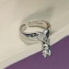 Anillo con Colgante de Borla Cadena Combinada Campana Redonda Cuenta Redonda Carta de Amor Animal de Dibujos Animados Comida Anillo Suministro de Comercio Exterior