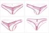 Lingerie sexy feminina com entrepernas aberto fio de seda sexy tentação lingerie transparente calcinha de renda com laço a primeira geração de cabelo