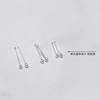 Pendientes Doudou de plata esterlina s999 para mujer, sencillos y distintivos, ligeros, de lujo, de alta gama, con diseño de hueso de oreja y elegantes agujeros para las orejas.