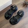 Sandalias de Alta Gama para Mujer 2025 Primavera y Verano Nuevo Estilo Sandalias Caladas Sandalias Romanas Casuales Sandalias Versátiles de Moda