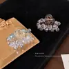 Pinza de garra de cristal fresca y translúcida, pinza de tiburón pequeña, pinza para el pelo dulce de color morado claro, pinza para el pelo de media garra, estilo moderno de nueva celebridad de internet