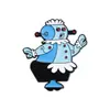 Broche Nuevo Lindo Forma de Robot Azul Transfronterizo Insignia de Accesorio Metálico Interesante Personalidad de Dibujos Animados Creativos