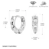 Pendientes de Plata de Ley S925 Más Vendidos Transfronterizos con Incrustaciones de Circonita Triangular Serrada Tridimensional, Disponibles en Múltiples Tamaños, Joyería de Plata Versátil Personalizada