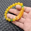 Pulseira de Jade Tubo Curvo Verde Jadeíta, Pulseira de Jadeita Quartizita Vermelha, Amarela e Roxa, Pulseira Unissex