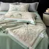 2026 Nuevo Producto Laisai Seda de Hielo Estampado Digital Tencel Lavado Juego de Cuatro Piezas Colcha de Verano Seda Lavada Colcha de Verano Enfriadora