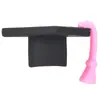 Exclusivo para vendas transfronteiriças: Ponta e tampa de caneta de boné de formatura em PVC, borlas coloridas para a temporada de formatura, proteção de extensão em borracha macia