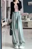 Jeans de Tiro Alto de Pierna Ancha para Mujer, Rectos Adelgazantes, Holgados con Caída, Pantalones Largos hasta el Suelo para Figura Pera Alta y Relajada