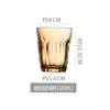 Vaso de Café Estilo Ins Vidrio Templado Bombero Americano Colorido Transparente Retro Dirty Latte Taza Blanca Australiana