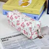 Venda Direta da Fábrica Nova Bolsa de Armazenamento Bolsa de Lápis Resistente a Manchas Estilo Ins Feminino Grande Capacidade Nicho Não Colidente Papelaria Bolsa de Cosméticos