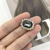 Fivela de cristal oval Garra de vidro Pulseira de diamante Colar Diamante faça você mesmo Vestido de noiva Material feito à mão Acessórios de joias