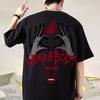 2026 Nova Marca Tendência Estilo Hip-Hop Americano Camiseta Solta para Homens Plus Size, Manga Curta, Oversized, Verão Ins Manga Meia