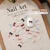 Mini Laço Acessórios de Nail Art Estilo Misto Popular Cor Pura Vermelho Âncora Grande e Pequeno Acessórios de Unha de Resina Atacado