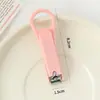 Cortauñas de dibujos animados lindos con forma de comida para uso doméstico, paquete individual de cortauñas, herramientas de manicura y pedicura, tijeras de uñas plegables creativas
