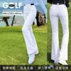 Pantalones Deportivos de Golf para Mujer Otoño/Invierno Estilo Coreano Moda Micro-Campana Cintura Elástica Cintura Alta Adelgazantes 2026