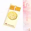 Marcador de Página Metálico Vazado Flor de Cerejeira Estilo Chinês Papelaria Criativa Clipe para Livro de Leitura Latão Presente Artístico Pequeno Marcador de Página Atacado