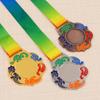 Medalha Geral de Metal Listada Medalha de Maratona de Jogos Escolares Medalha Comemorativa Medalha de Ouro Prata Medalha de Bronze Listada