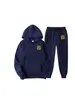 Conjunto de Sudadera con Estampado Cruzado para Hombre Primavera y Otoño 2026, Traje Casual Deportivo de Dos Piezas de Moda