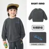 Moletom Redondo Estilo Montanha para Meninos Europeus Primavera e Outono Estilo 2026 Novo Estilo Roupas Infantis Médias e Grandes Roupas de Outono para Bebês Top