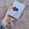 Bolsa para Monedas con Borla de Color Sólido de Spider-Man, Cartera Delgada, Cartera Corta, Portatarjetas de Estudiante, Cartera Corta con Múltiples Ranuras para Tarjetas