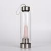 Fábrica en stock al por mayor para hombre, taza de spa para el hogar, botella de agua de cristal natural, taza de columna de cristal hexagonal avanzada, taza de energía
