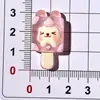 Desenho Fofo Gatinho Sorvete Acessórios de Resina Pacote de Material DIY para Capa de Celular Fivela de Sapato Chaveiro Presilha de Cabelo Pequena Faixa de Cabelo