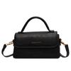 Bolsa Feminina da Moda 2025 Nova Moda Retrô Bolsa Pequena Quadrada Versátil Texturizada de Ombro Transversal Bolsa da Moda