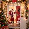 Popular Transfronteriza Decoración Navideña de Amazon Bandera para Puerta Impresa Decoración Exterior Bandera para Patio Colgante para Árbol de Navidad