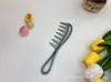Peine de aceite de dientes anchos recién pintado para hombres, peine de textura pompadour vintage, peine de dientes de pescado para peluquería de salón