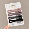 Grampo Bico de Pato Sem Costura Maquiagem Franja Frontal Grampo de Cabelo Feminino Primavera e Verão 2025 Novo Cabelo Quebrado Grampo de Uma Palavra Acessório de Cabelo