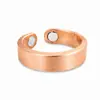Anillos de Energía Magnética Retro Color Cobre Rojo Europeos y Americanos Transfronterizos para Hombres y Mujeres, Anillos Magnéticos Abiertos al por Mayor
