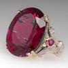 Wish Anillo de Compromiso Popular Europeo y Americano de Venta Caliente Nuevo Electrochapado Bicolor con Circonita Incrustada en Forma de Huevo de Ganso
