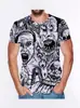 Película de Terror Asesino Jason Voorhees Deportivo Casual Gráfico Impreso en 3D Cuello Redondo Camiseta de Manga Corta para Hombre