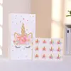 Bolsa de Regalo con Temática de Unicornio Lindo Bolsa para Comida Bolsa de Papel Kraft con Pegatina Bolsa de Regalo para Fiesta Bolsa para Dulces