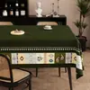 Mantel de imitación lino caído para mesa de centro de sala de estar, tela decorativa para el hogar, lavable, impermeable, simple, vintage, a prueba de aceite, resistente al calor
